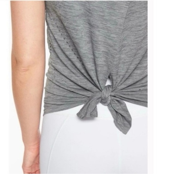 Athleta Grey Open Back Sleeveless Active Tank Top - Medium - Picture 7 of 14